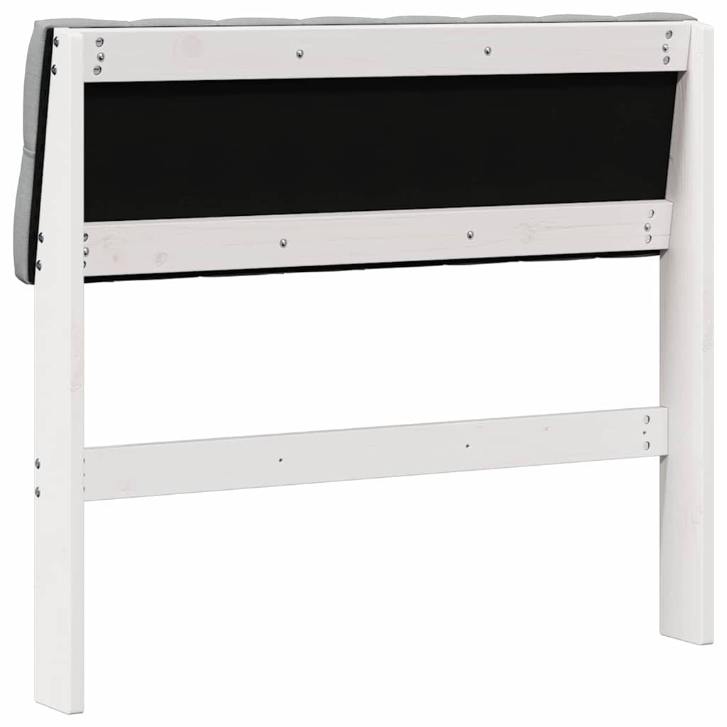 Gestoffeerd hoofdbord Lichtgrijs 90 cm Massief grenenhout is nu te koop bij PeponiXL, paradijselijk wonen!