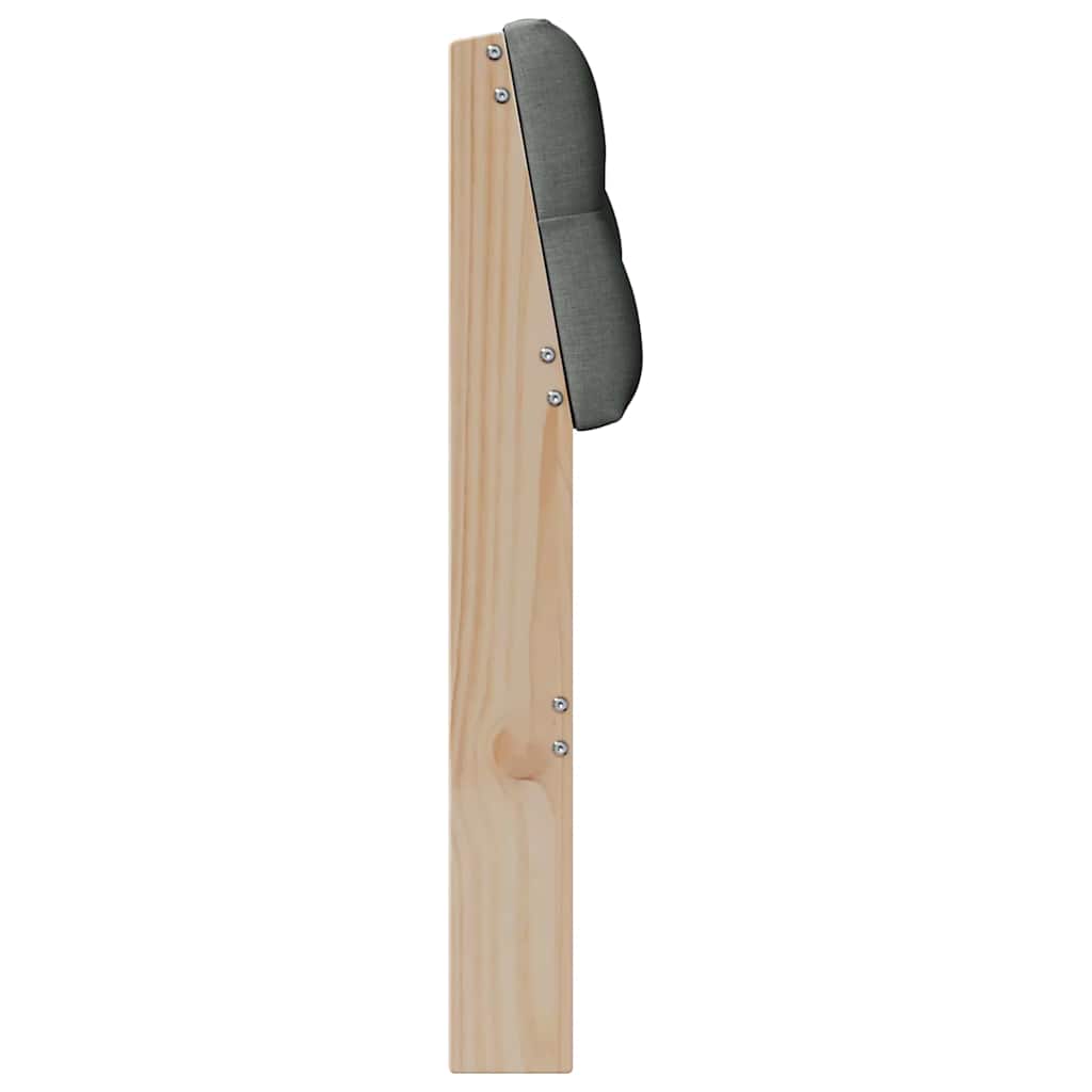 Gestoffeerd hoofdbord Donkergrijs 80 cm Massief grenenhout is nu te koop bij PeponiXL, paradijselijk wonen!