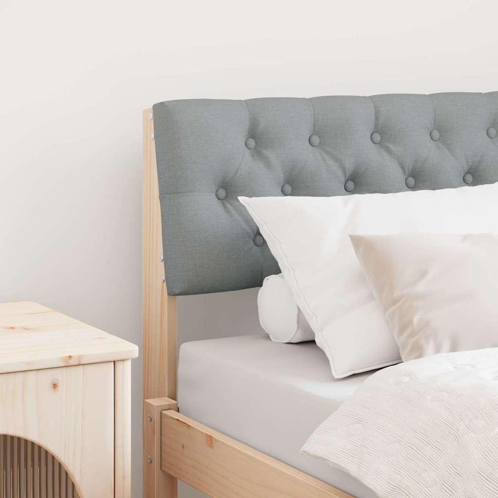 Gestoffeerd hoofdbord Lichtgrijs 75 cm Massief grenenhout is nu te koop bij PeponiXL, paradijselijk wonen!