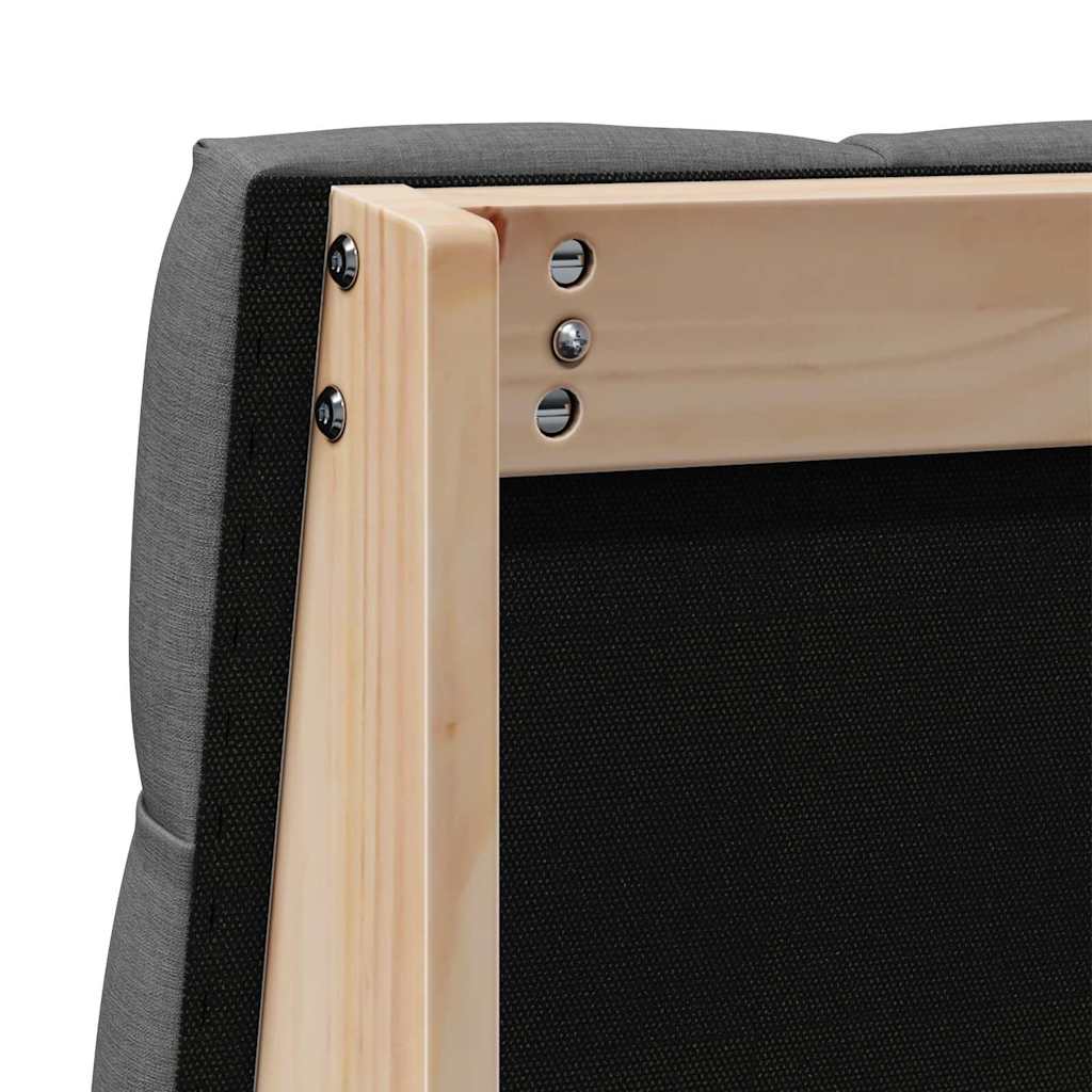 Gestoffeerd hoofdbord Donkergrijs 75 cm Massief grenenhout is nu te koop bij PeponiXL, paradijselijk wonen!