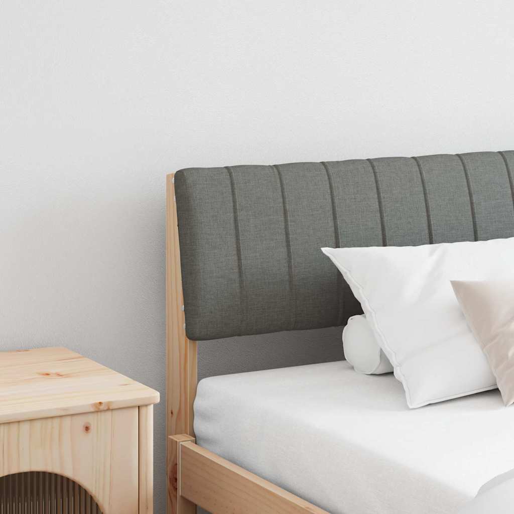 Gestoffeerd hoofdbord Donkergrijs 200 cm Massief grenenhout is nu te koop bij PeponiXL, paradijselijk wonen!