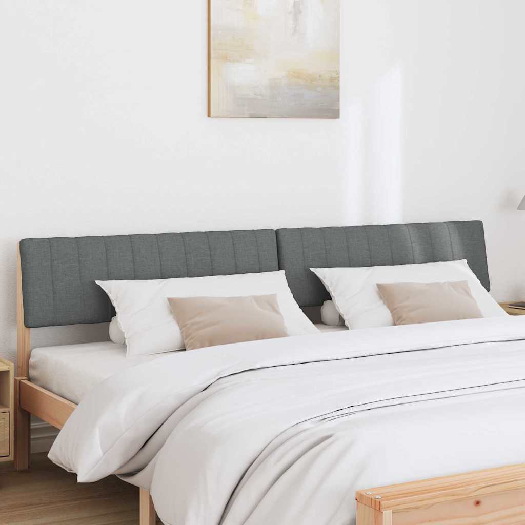 Gestoffeerd hoofdbord Donkergrijs 200 cm Massief grenenhout is nu te koop bij PeponiXL, paradijselijk wonen!