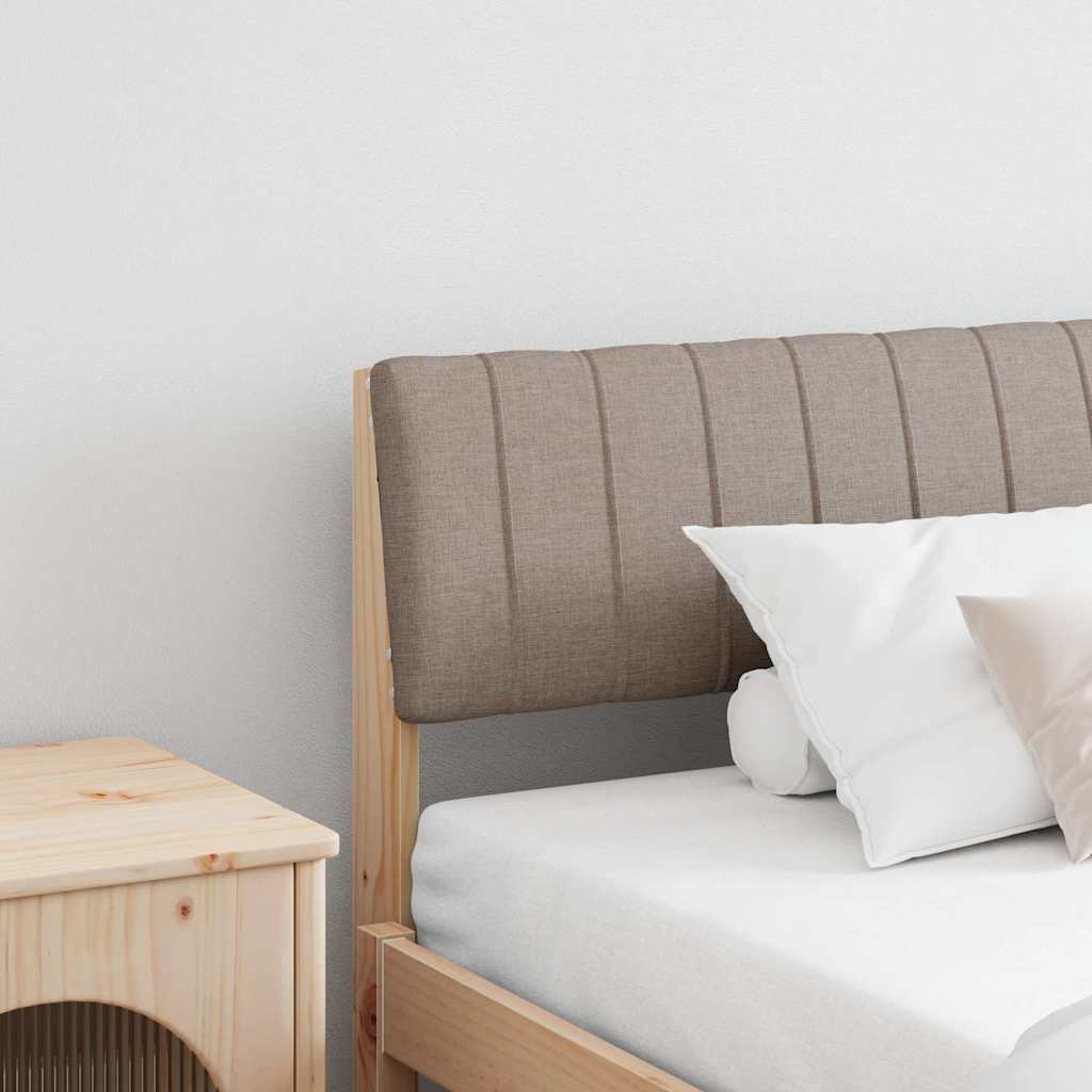 Gestoffeerd hoofdbord Taupe 200 cm Massief grenenhout is nu te koop bij PeponiXL, paradijselijk wonen!