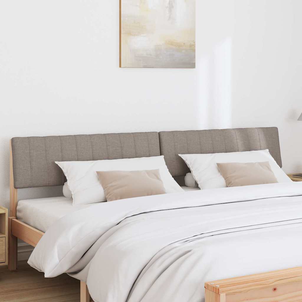 Gestoffeerd hoofdbord Taupe 200 cm Massief grenenhout is nu te koop bij PeponiXL, paradijselijk wonen!