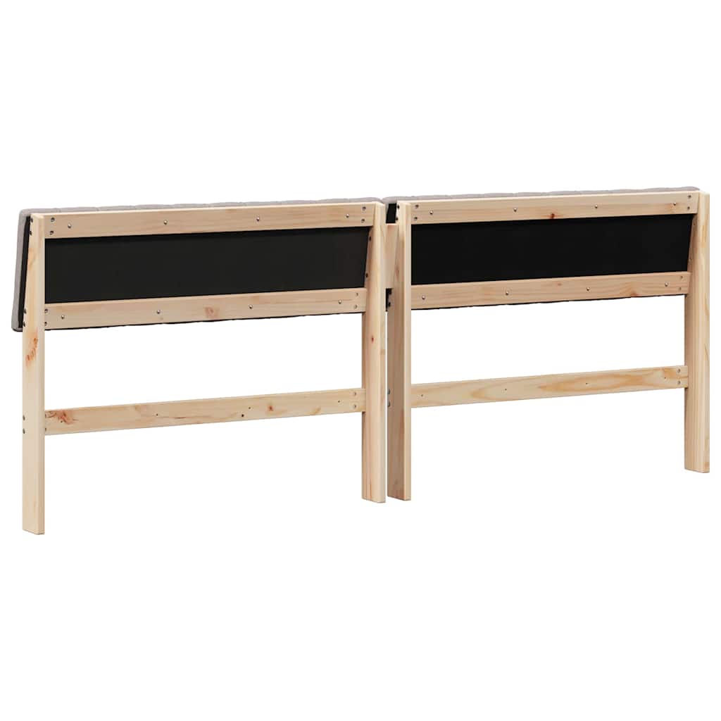 Gestoffeerd hoofdbord Taupe 200 cm Massief grenenhout is nu te koop bij PeponiXL, paradijselijk wonen!