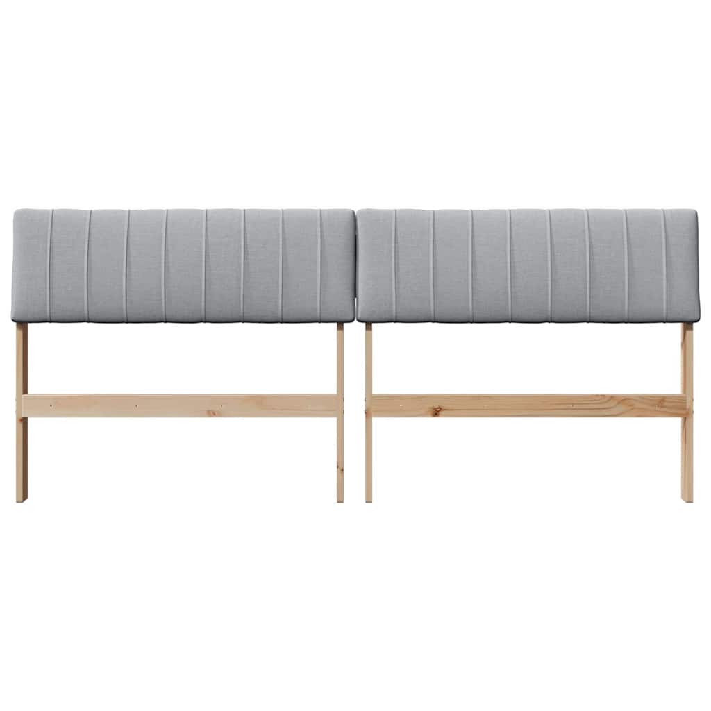 Gestoffeerd hoofdbord Lichtgrijs 180 cm Massief grenenhout is nu te koop bij PeponiXL, paradijselijk wonen!