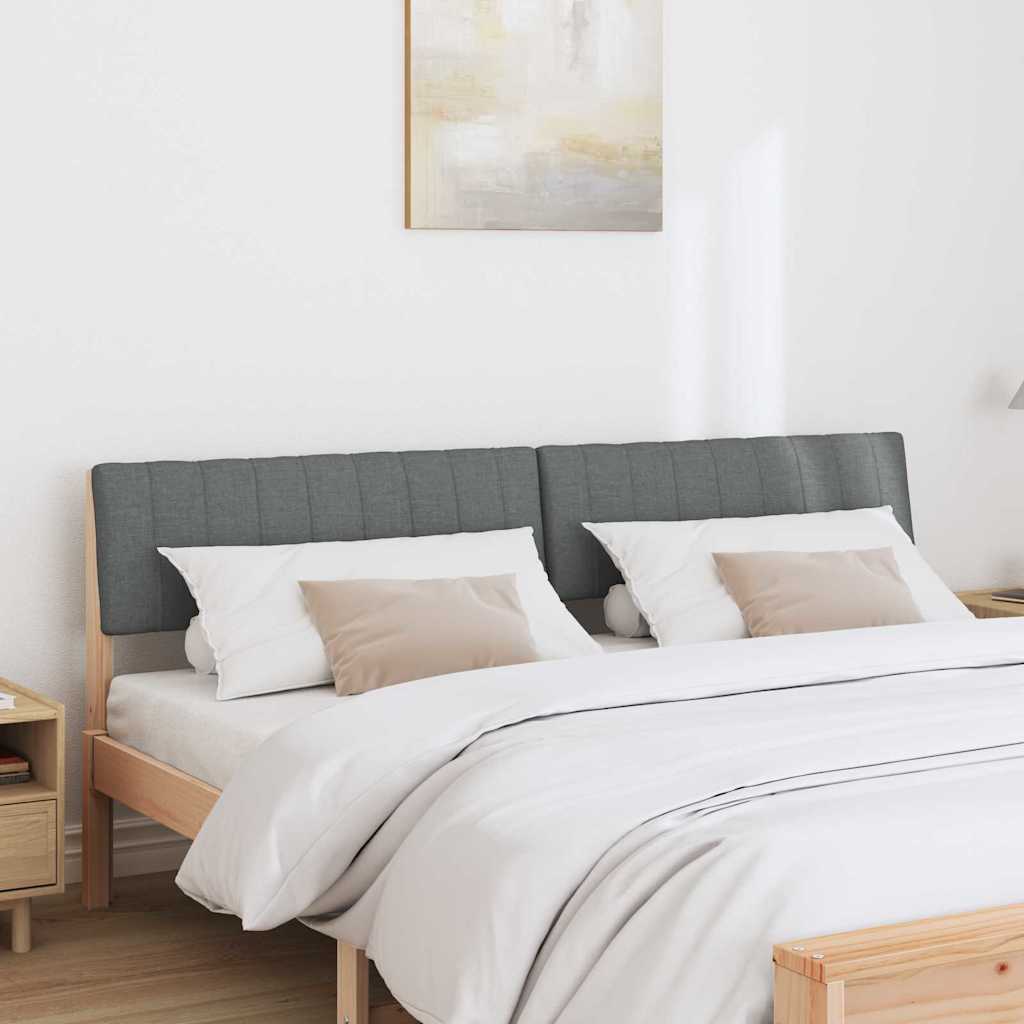 Gestoffeerd hoofdbord Donkergrijs 180 cm Massief grenenhout is nu te koop bij PeponiXL, paradijselijk wonen!