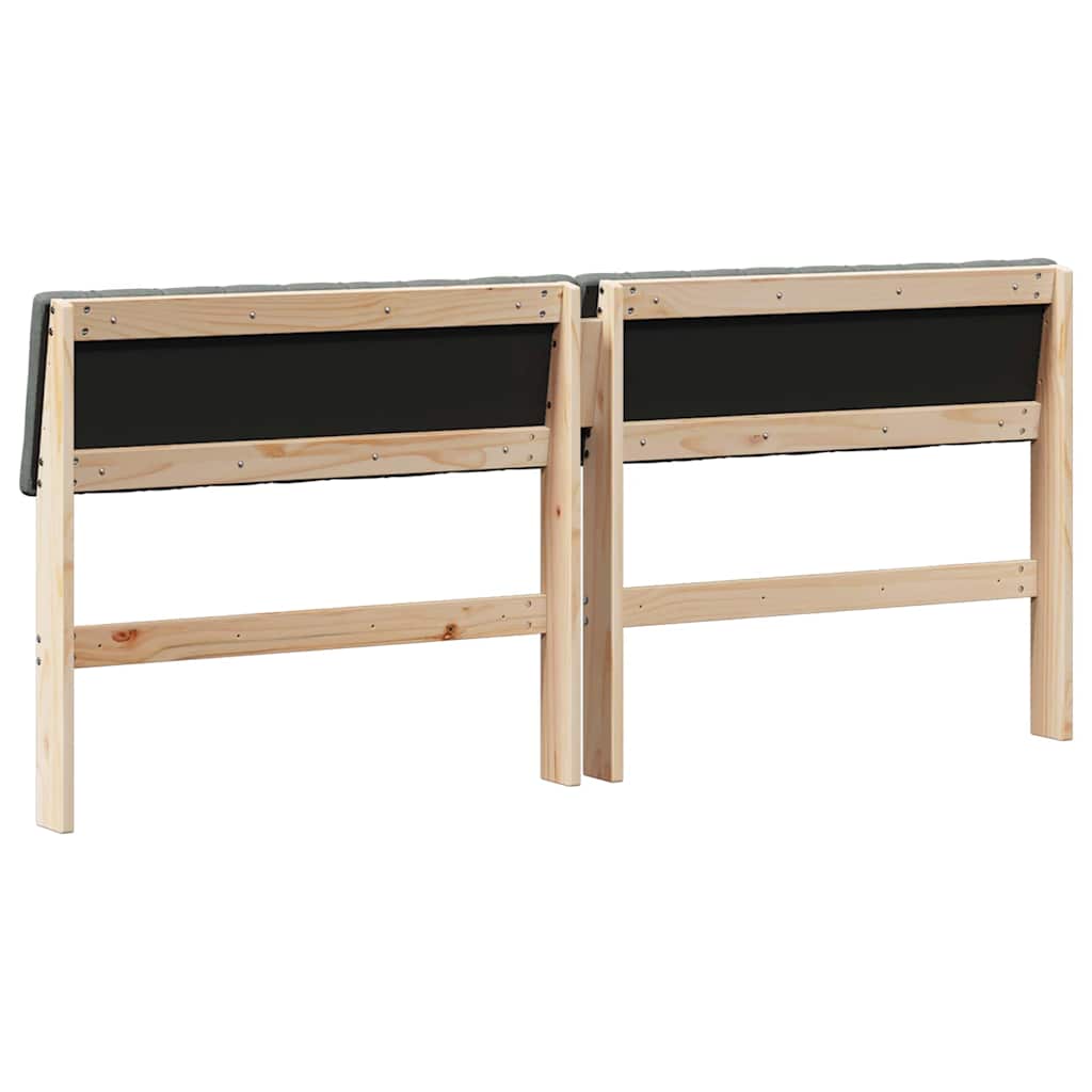 Gestoffeerd hoofdbord Donkergrijs 180 cm Massief grenenhout is nu te koop bij PeponiXL, paradijselijk wonen!