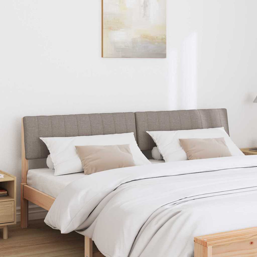Gestoffeerd hoofdbord Taupe 180 cm Massief grenenhout is nu te koop bij PeponiXL, paradijselijk wonen!