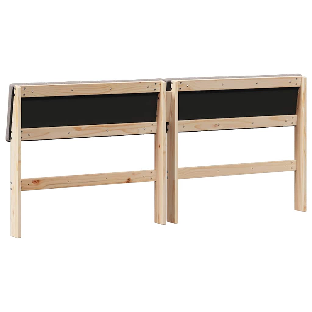 Gestoffeerd hoofdbord Taupe 180 cm Massief grenenhout is nu te koop bij PeponiXL, paradijselijk wonen!