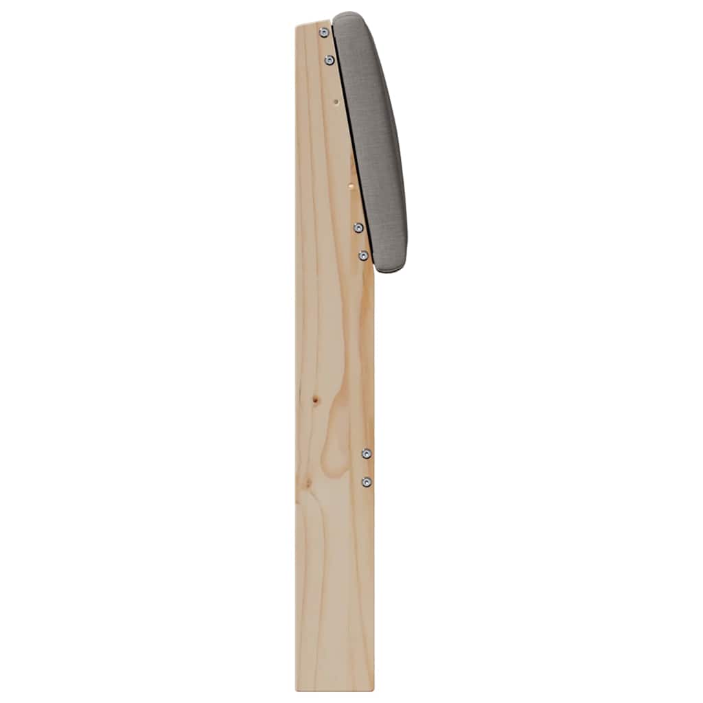 Gestoffeerd hoofdbord Taupe 180 cm Massief grenenhout is nu te koop bij PeponiXL, paradijselijk wonen!