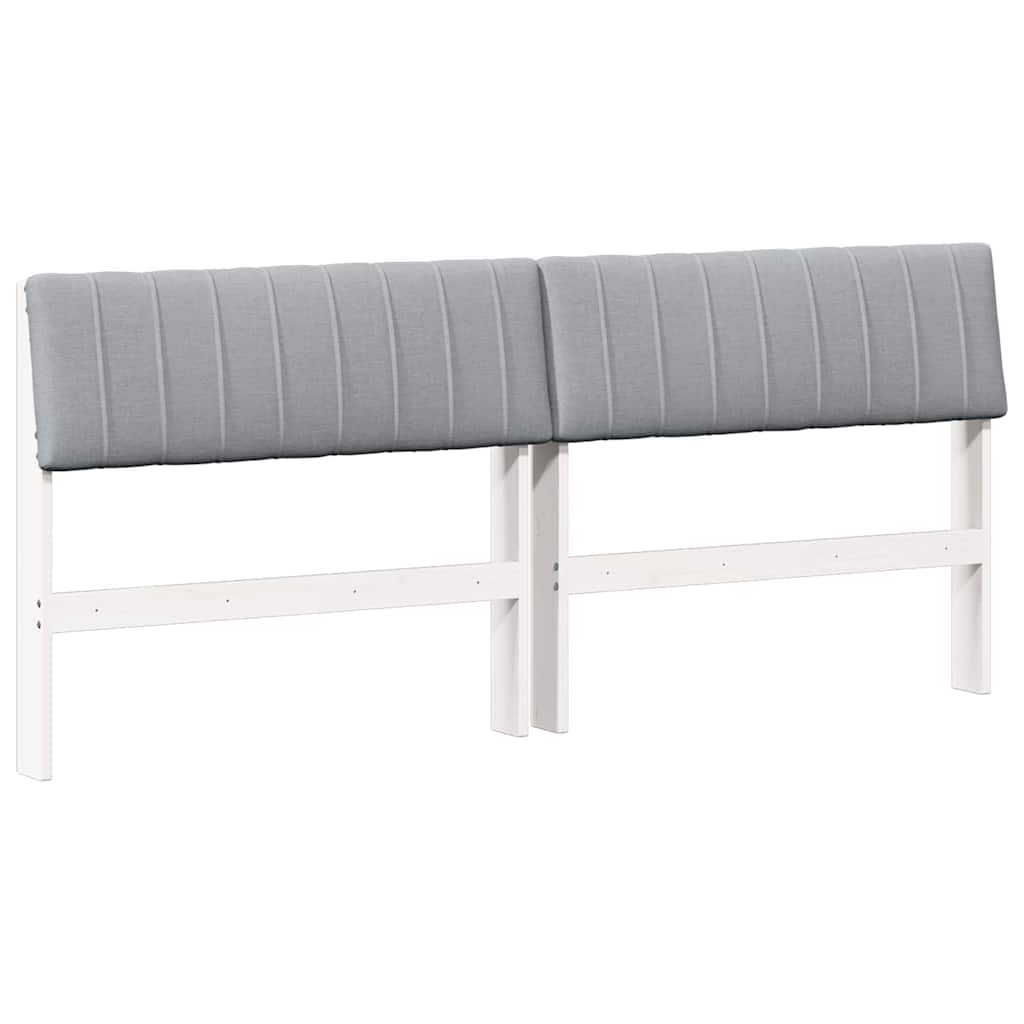 Gestoffeerd hoofdbord Lichtgrijs 180 cm Massief grenenhout is nu te koop bij PeponiXL, paradijselijk wonen!