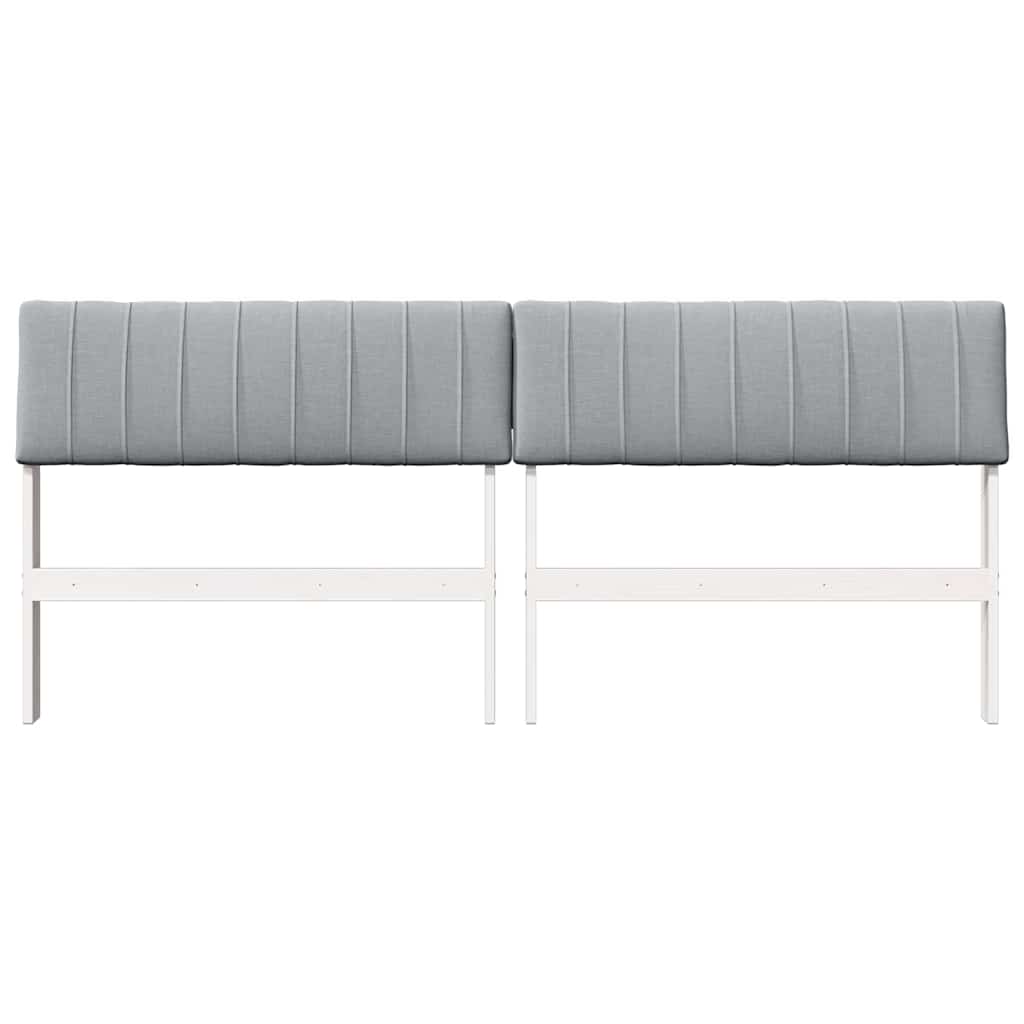 Gestoffeerd hoofdbord Lichtgrijs 180 cm Massief grenenhout is nu te koop bij PeponiXL, paradijselijk wonen!