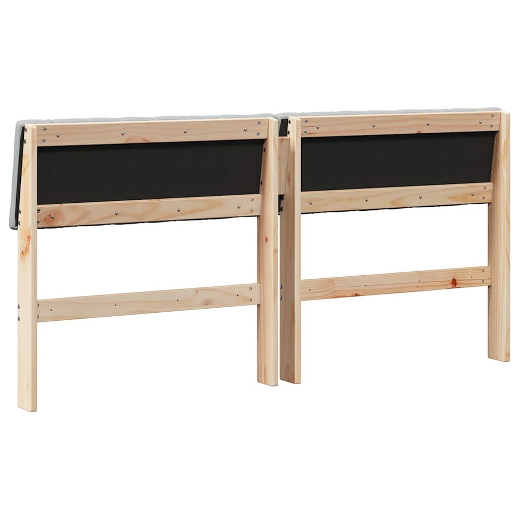 Gestoffeerd hoofdbord Lichtgrijs 160 cm Massief grenenhout is nu te koop bij PeponiXL, paradijselijk wonen!