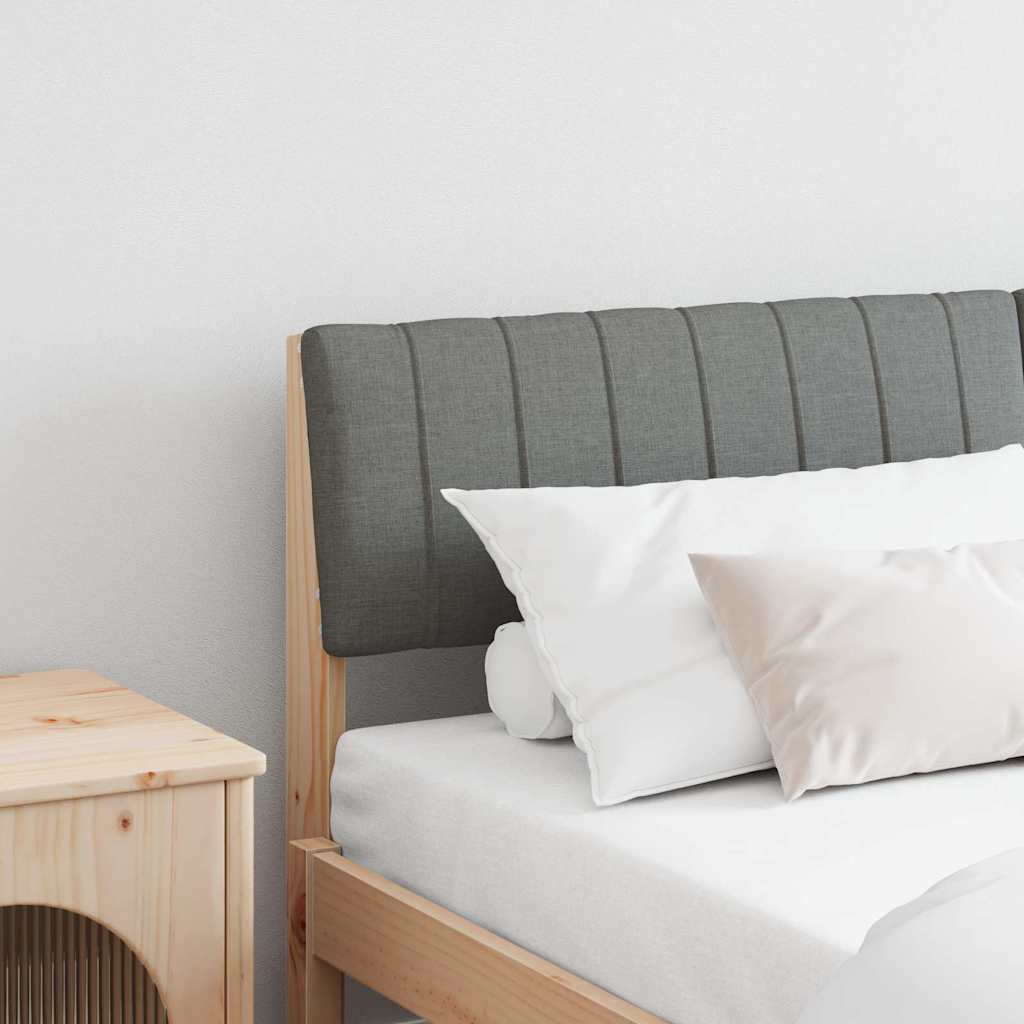 Gestoffeerd hoofdbord Donkergrijs 160 cm Massief grenenhout is nu te koop bij PeponiXL, paradijselijk wonen!