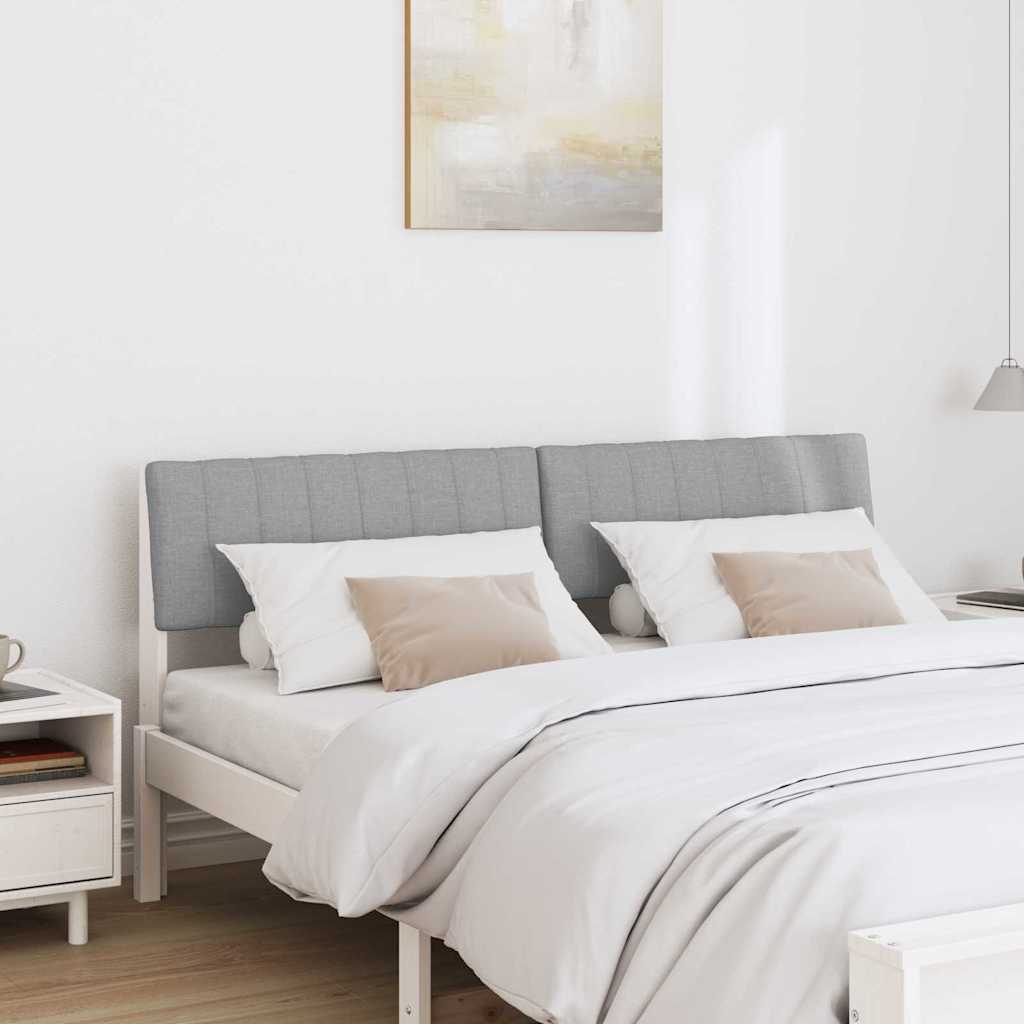 Gestoffeerd hoofdbord Lichtgrijs 160 cm Massief grenenhout is nu te koop bij PeponiXL, paradijselijk wonen!