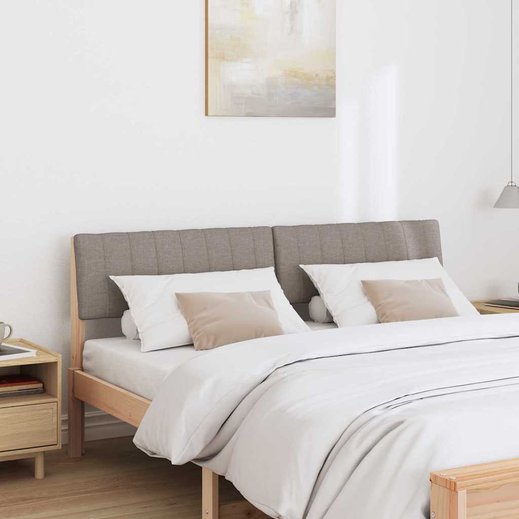Gestoffeerd hoofdbord Taupe 150 cm Massief grenenhout is nu te koop bij PeponiXL, paradijselijk wonen!