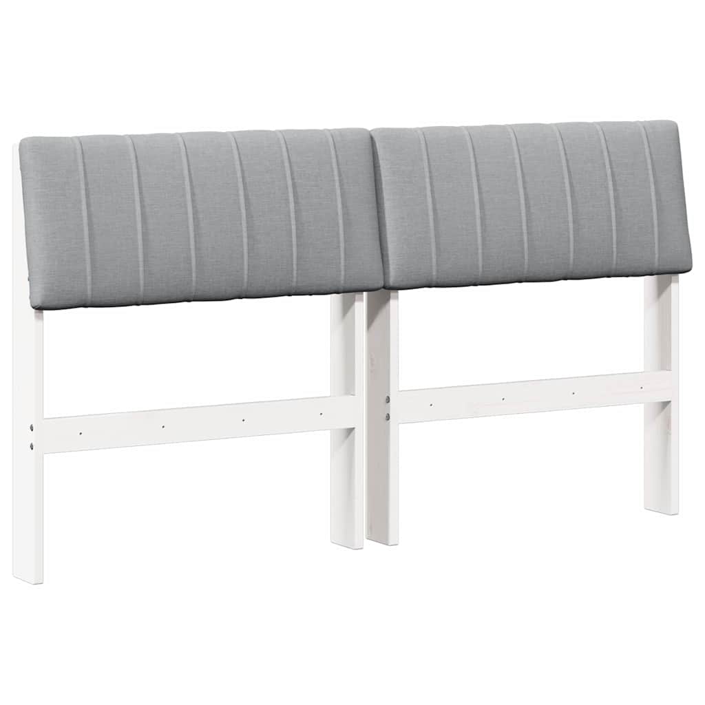 Gestoffeerd hoofdbord Lichtgrijs 140 cm Massief grenenhout is nu te koop bij PeponiXL, paradijselijk wonen!