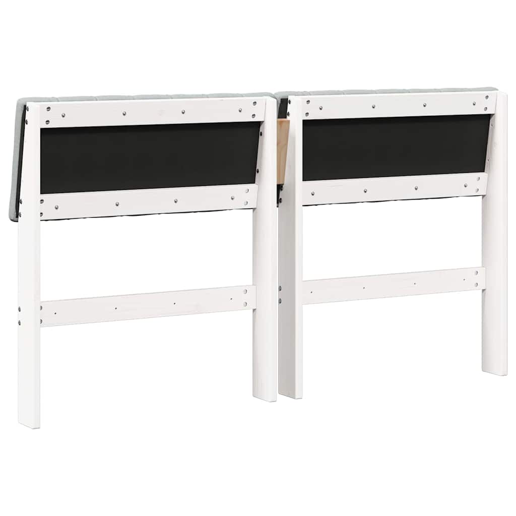 Gestoffeerd hoofdbord Lichtgrijs 140 cm Massief grenenhout is nu te koop bij PeponiXL, paradijselijk wonen!