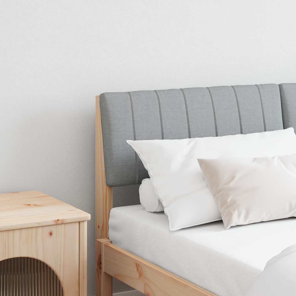 Gestoffeerd hoofdbord Lichtgrijs 135 cm Massief grenenhout is nu te koop bij PeponiXL, paradijselijk wonen!