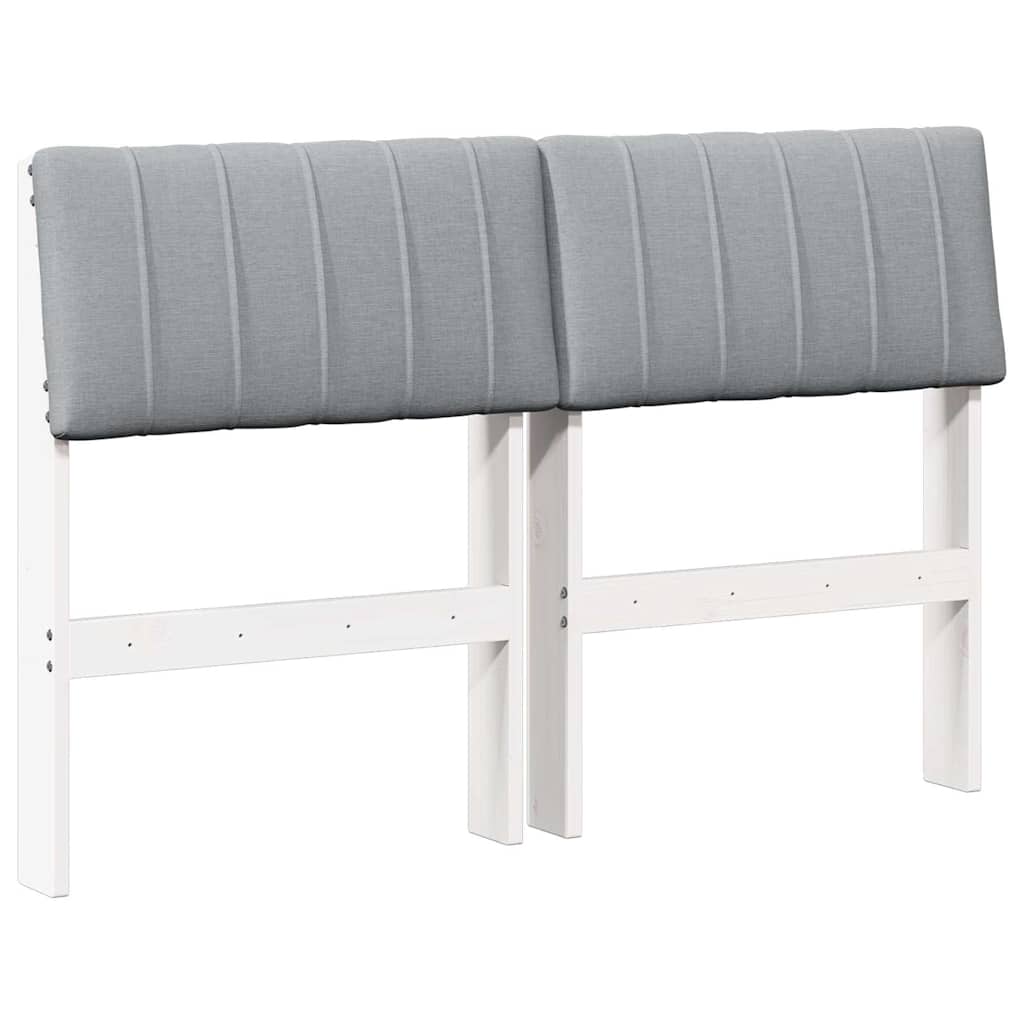 Gestoffeerd hoofdbord Lichtgrijs 120 cm Massief grenenhout is nu te koop bij PeponiXL, paradijselijk wonen!