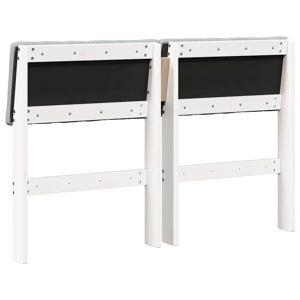 Gestoffeerd hoofdbord Lichtgrijs 120 cm Massief grenenhout is nu te koop bij PeponiXL, paradijselijk wonen!