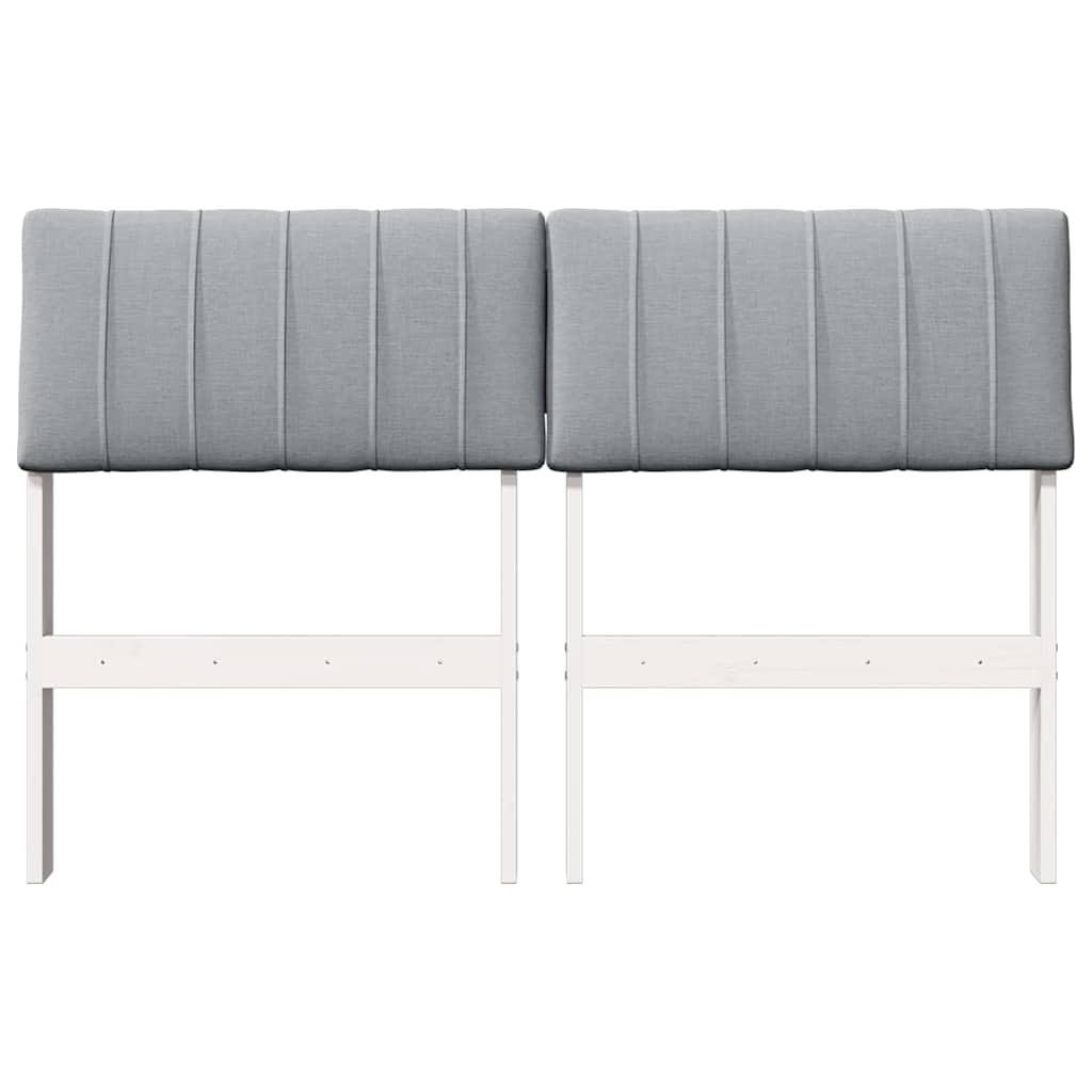Gestoffeerd hoofdbord Lichtgrijs 120 cm Massief grenenhout is nu te koop bij PeponiXL, paradijselijk wonen!