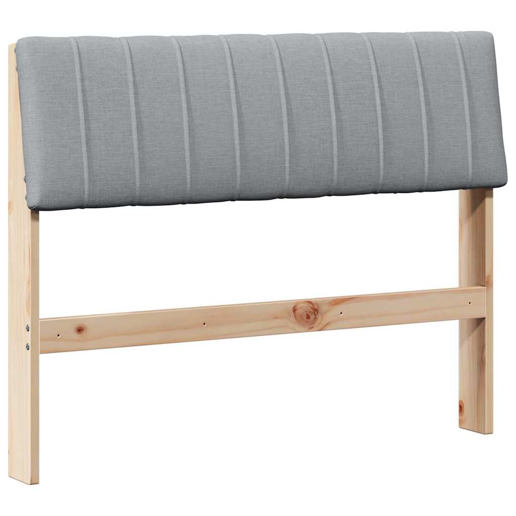 Gestoffeerd hoofdbord Lichtgrijs 100 cm Massief grenenhout is nu te koop bij PeponiXL, paradijselijk wonen!