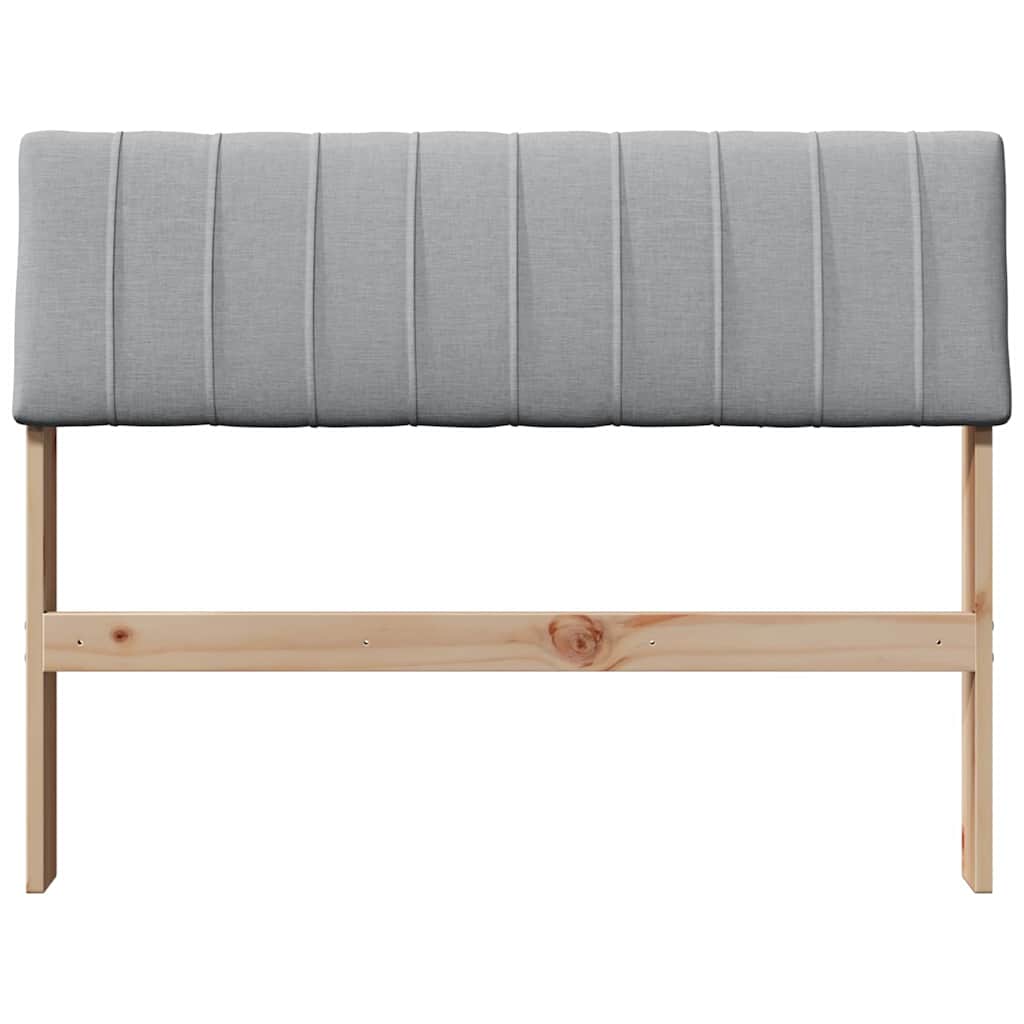 Gestoffeerd hoofdbord Lichtgrijs 100 cm Massief grenenhout is nu te koop bij PeponiXL, paradijselijk wonen!