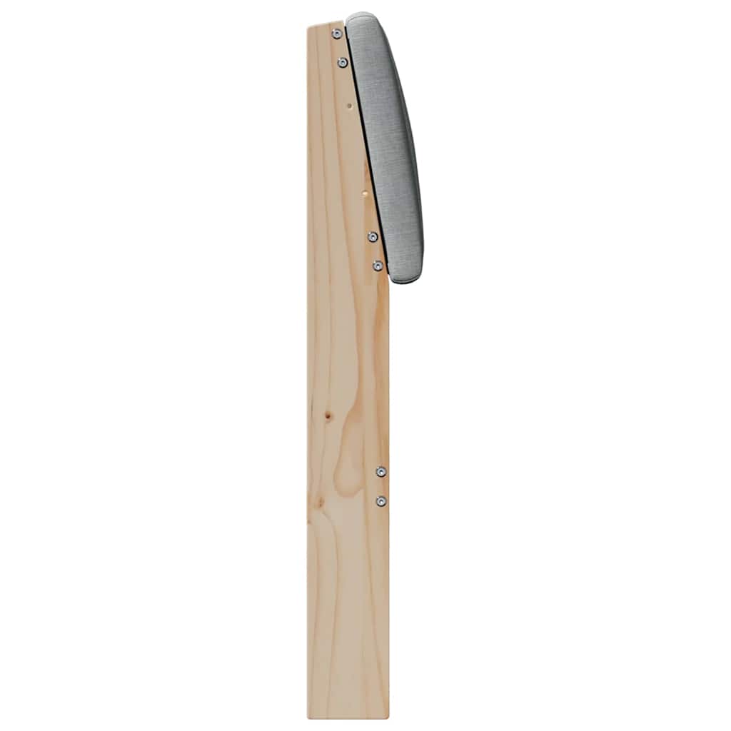 Gestoffeerd hoofdbord Lichtgrijs 100 cm Massief grenenhout is nu te koop bij PeponiXL, paradijselijk wonen!