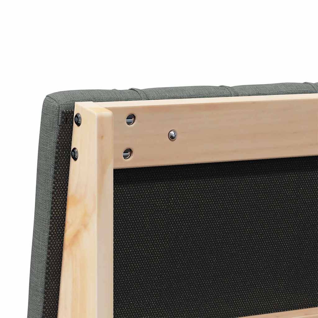 Gestoffeerd hoofdbord Donkergrijs 100 cm Massief grenenhout is nu te koop bij PeponiXL, paradijselijk wonen!