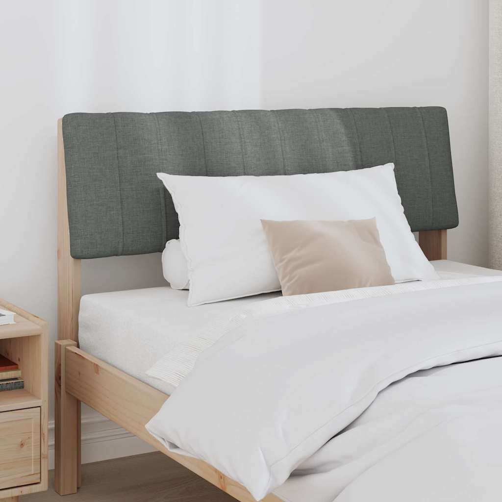 Gestoffeerd hoofdbord Donkergrijs 100 cm Massief grenenhout is nu te koop bij PeponiXL, paradijselijk wonen!