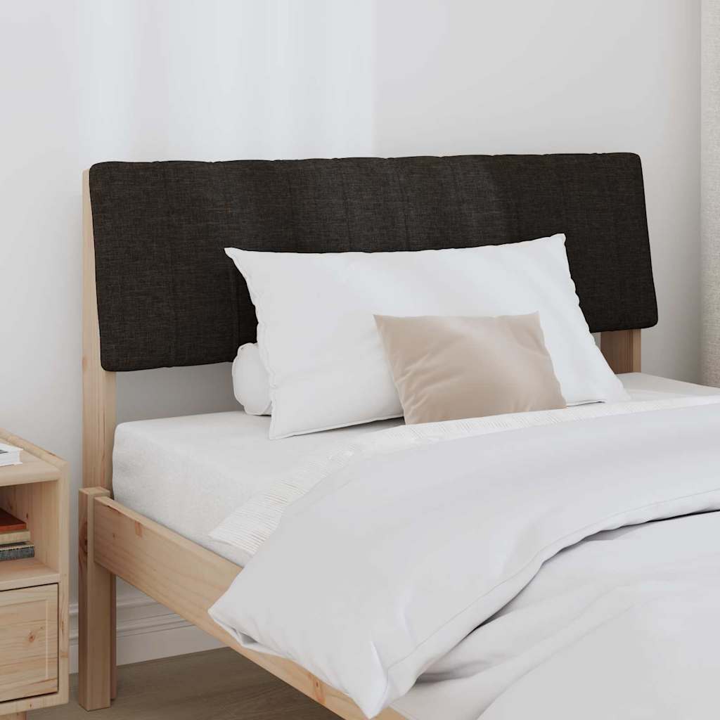 Gestoffeerd hoofdbord Zwart 100 cm Massief grenenhout is nu te koop bij PeponiXL, paradijselijk wonen!