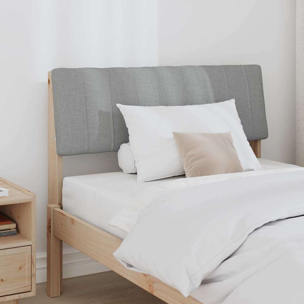 Gestoffeerd hoofdbord Lichtgrijs 90 cm Massief grenenhout is nu te koop bij PeponiXL, paradijselijk wonen!
