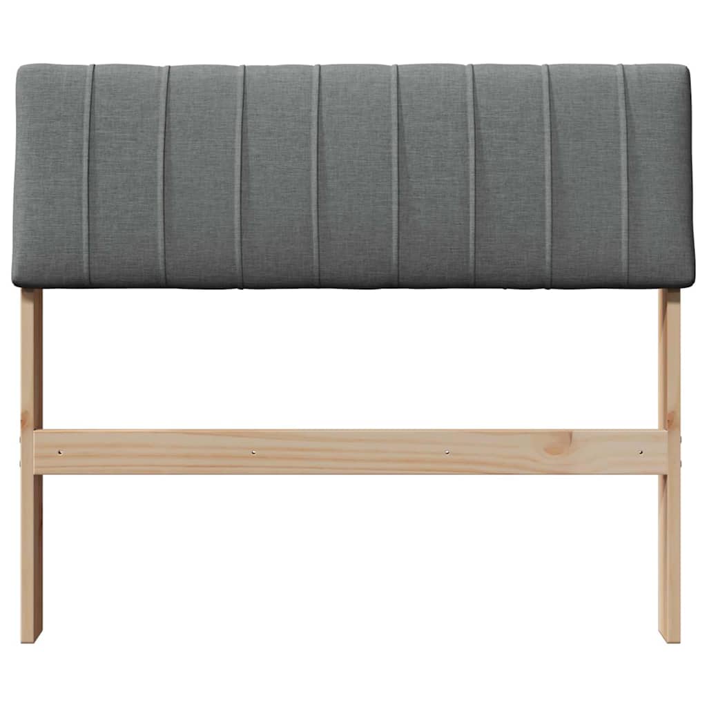 Gestoffeerd hoofdbord Donkergrijs 90 cm Massief grenenhout is nu te koop bij PeponiXL, paradijselijk wonen!