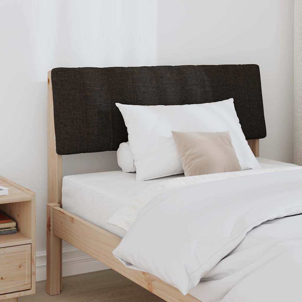 Gestoffeerd hoofdbord Zwart 90 cm Massief grenenhout is nu te koop bij PeponiXL, paradijselijk wonen!