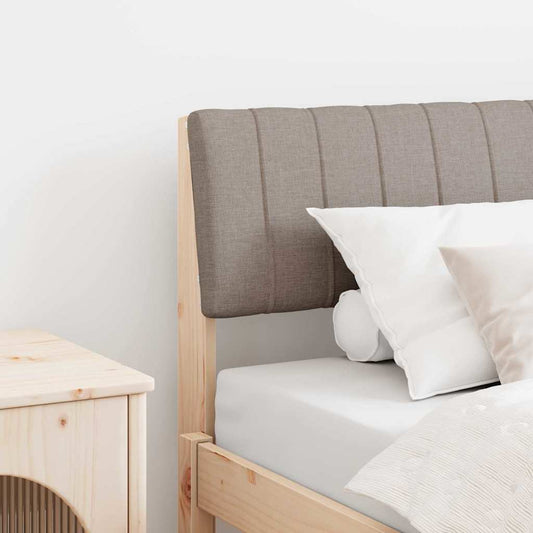 Gestoffeerd hoofdbord Taupe 90 cm Massief grenenhout is nu te koop bij PeponiXL, paradijselijk wonen!