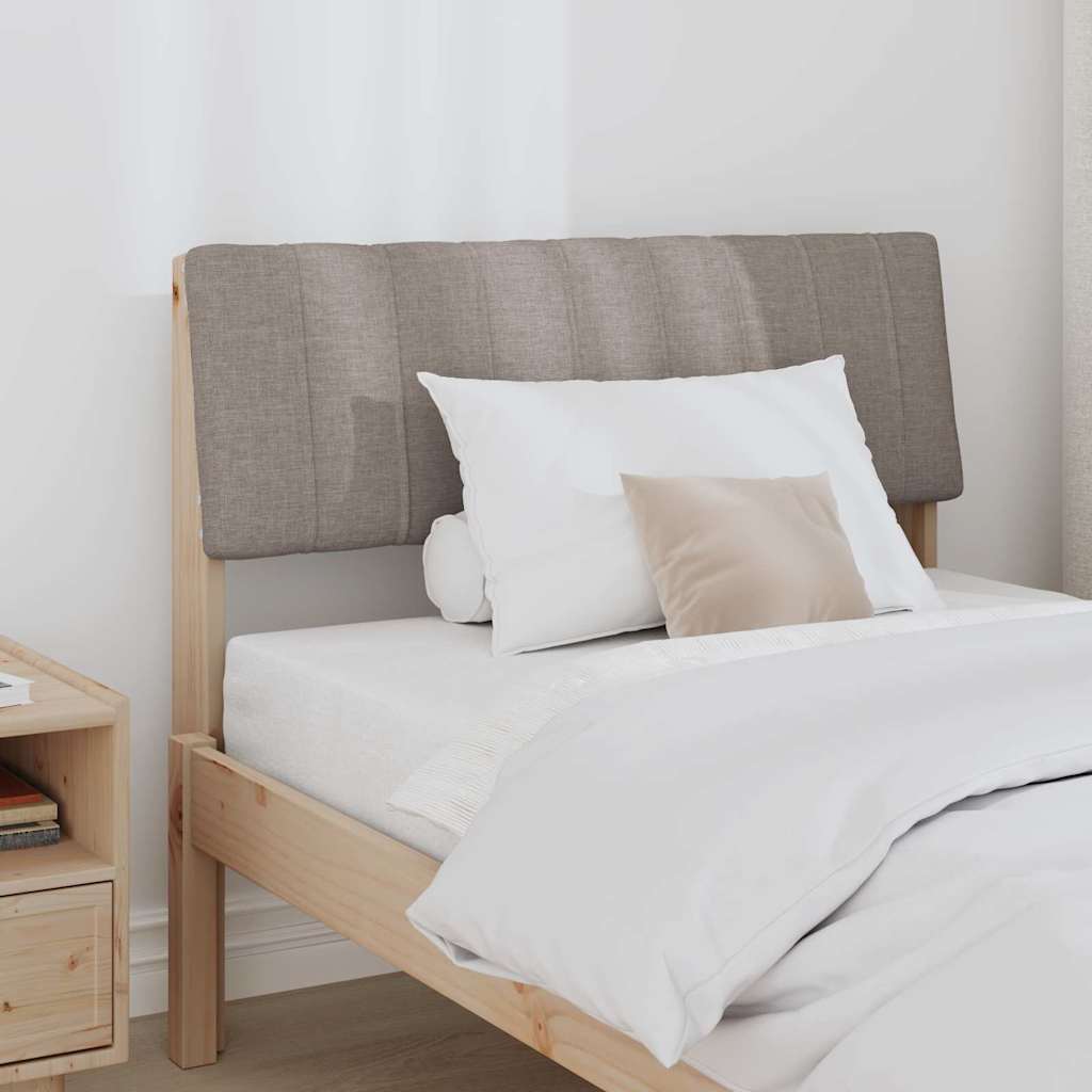 Gestoffeerd hoofdbord Taupe 90 cm Massief grenenhout is nu te koop bij PeponiXL, paradijselijk wonen!