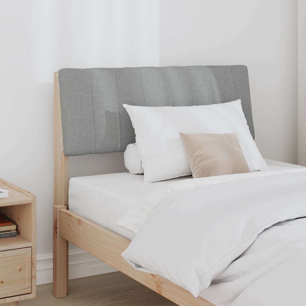Gestoffeerd hoofdbord Lichtgrijs 80 cm Massief grenenhout is nu te koop bij PeponiXL, paradijselijk wonen!
