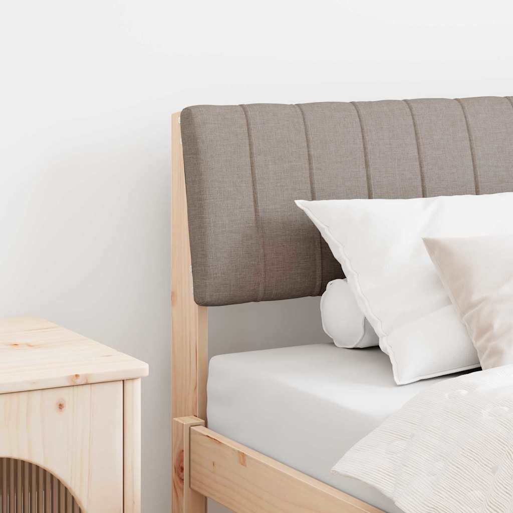 Gestoffeerd hoofdbord Taupe 80 cm Massief grenenhout is nu te koop bij PeponiXL, paradijselijk wonen!