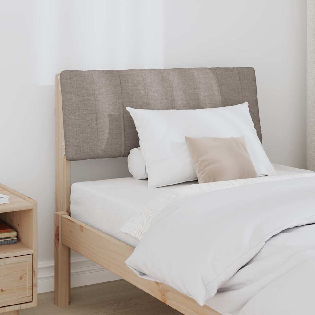 Gestoffeerd hoofdbord Taupe 80 cm Massief grenenhout is nu te koop bij PeponiXL, paradijselijk wonen!