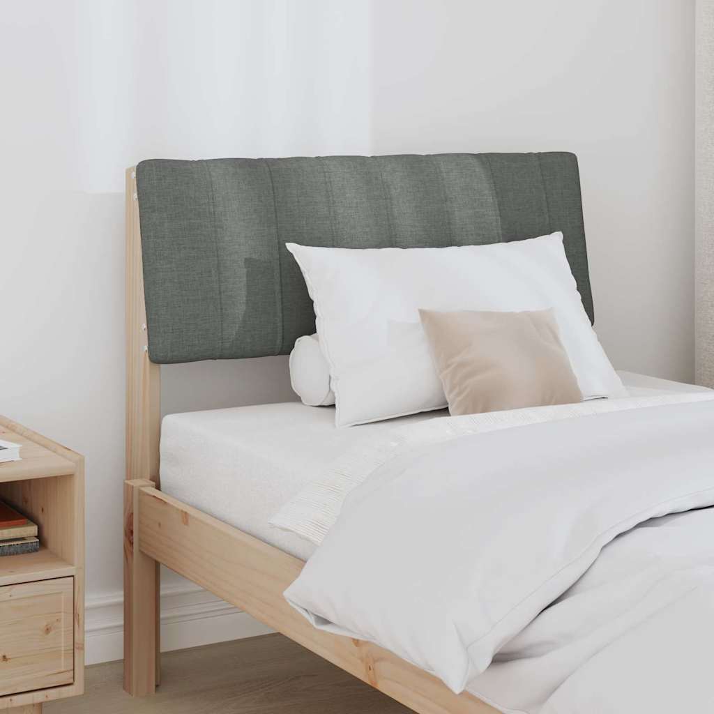 Gestoffeerd hoofdbord Donkergrijs 75 cm Massief grenenhout is nu te koop bij PeponiXL, paradijselijk wonen!