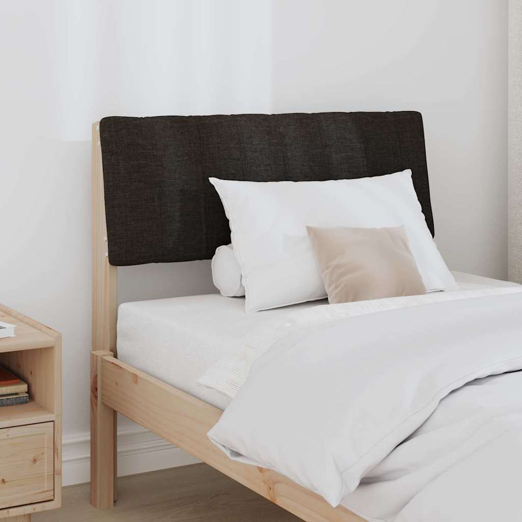 Gestoffeerd hoofdbord Zwart 75 cm Massief grenenhout is nu te koop bij PeponiXL, paradijselijk wonen!