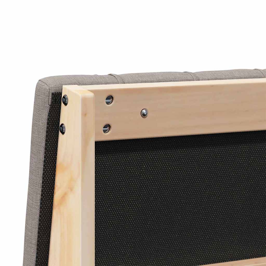 Gestoffeerd hoofdbord Taupe 75 cm Massief grenenhout is nu te koop bij PeponiXL, paradijselijk wonen!