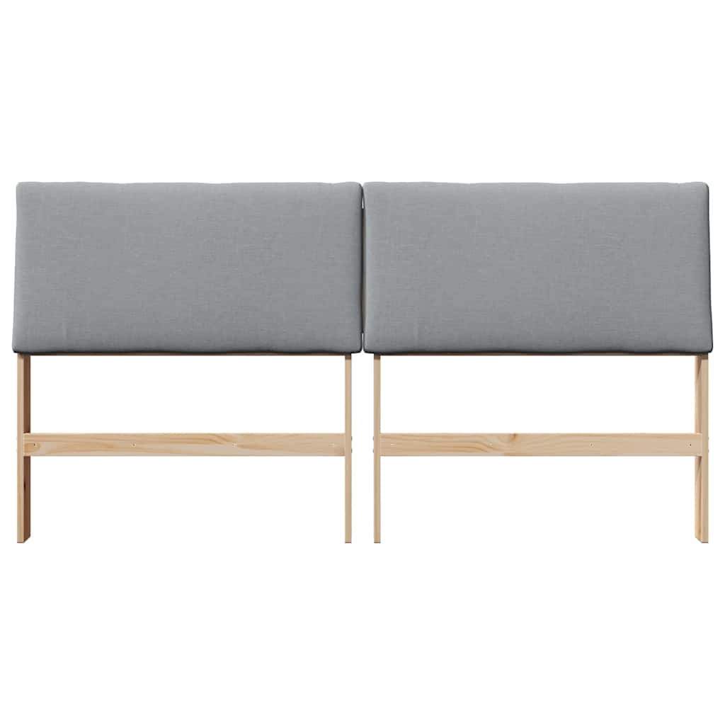 Gestoffeerd hoofdbord Lichtgrijs 200 cm Massief grenenhout is nu te koop bij PeponiXL, paradijselijk wonen!