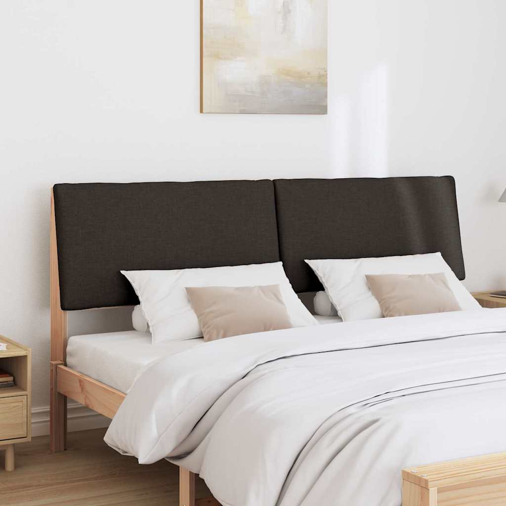 Gestoffeerd hoofdbord Zwart 200 cm Massief grenenhout is nu te koop bij PeponiXL, paradijselijk wonen!