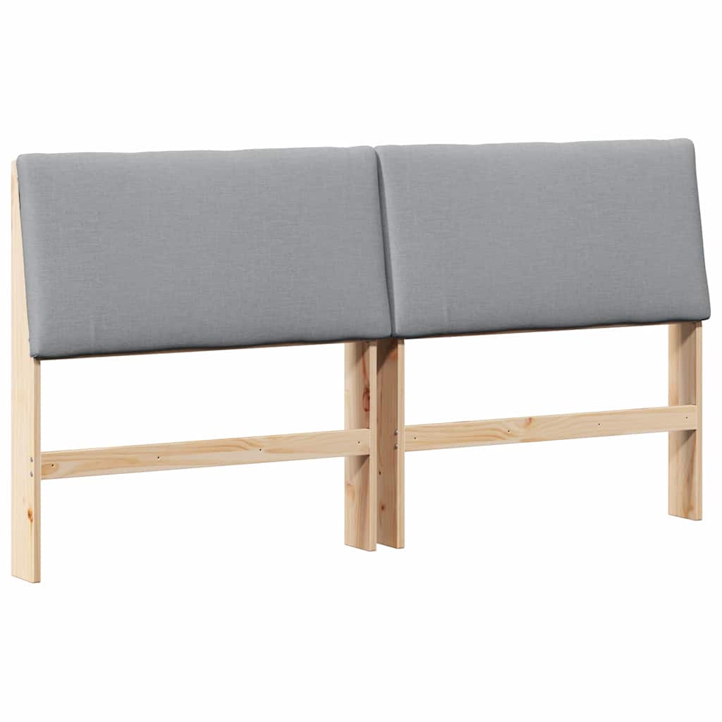 Gestoffeerd hoofdbord Lichtgrijs 180 cm Massief grenenhout is nu te koop bij PeponiXL, paradijselijk wonen!