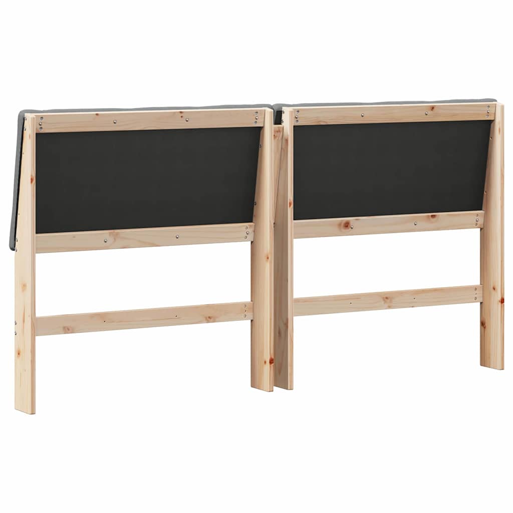 Gestoffeerd hoofdbord Donkergrijs 180 cm Massief grenenhout is nu te koop bij PeponiXL, paradijselijk wonen!