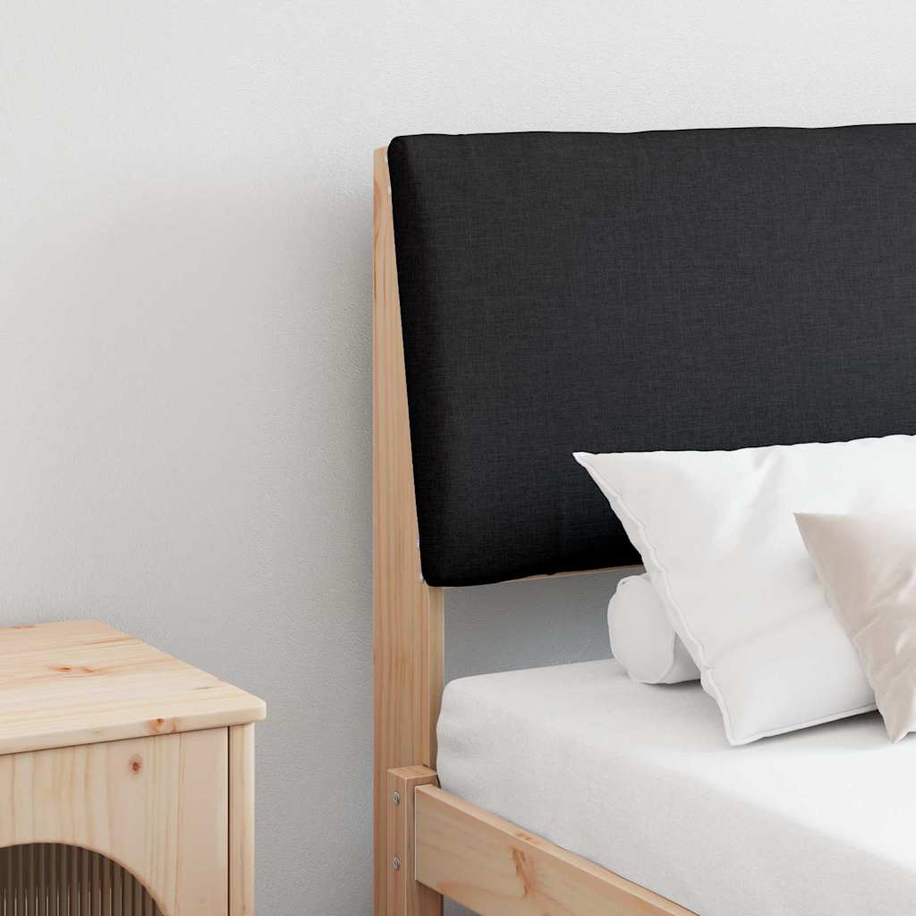 Gestoffeerd hoofdbord Zwart 180 cm Massief grenenhout is nu te koop bij PeponiXL, paradijselijk wonen!