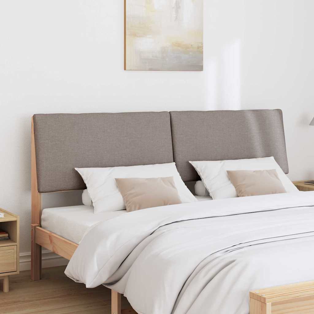 Gestoffeerd hoofdbord Taupe 180 cm Massief grenenhout is nu te koop bij PeponiXL, paradijselijk wonen!